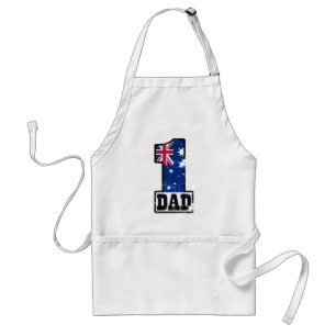 Nummer 1 Australische vader Standaard Schort
