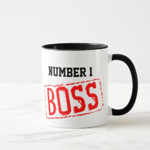 Nummer 1 Boss Coffee Mok Motivatie