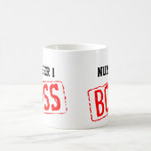 Nummer 1 Boss Coffee Mok | MOTIVATIE (Center)
