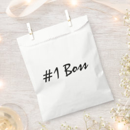 Nummer 1 Boss personaliseren Bedankzakje