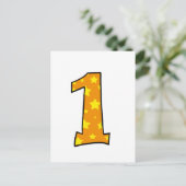 Nummer 1 briefkaart (Staand voorkant)