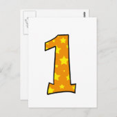 Nummer 1 briefkaart (Voorkant / Achterkant)