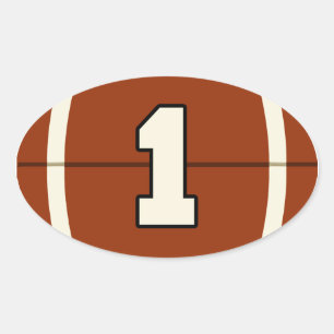 Nummer 1 Football Sticker