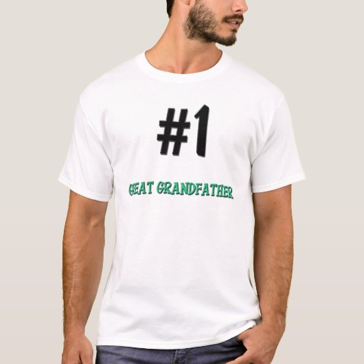 Nummer 1 Grootvader T-shirt (Voorkant)