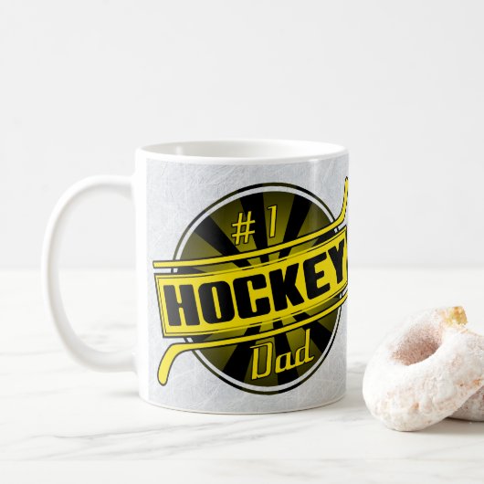 Nummer 1 Hockey Dad Mok (Met donut)