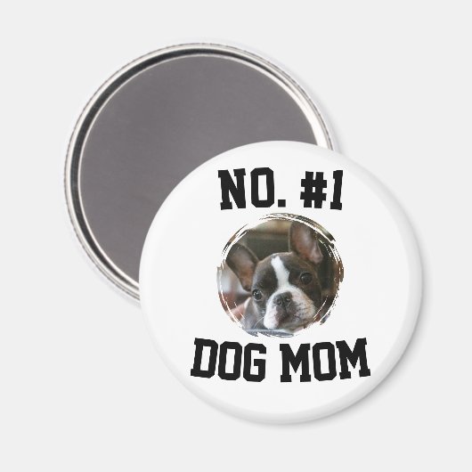 Nummer 1 hond Moeder Moedersdag Huisdierliefhebber Magneet (Voorkant / Achterkant)