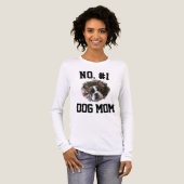 Nummer 1 hond Moeder Moedersdag Huisdierliefhebber Tri-Blend Shirt (Voorkant)