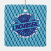 Nummer 1 Lacrosse Coach Decoraties (Achterkant)