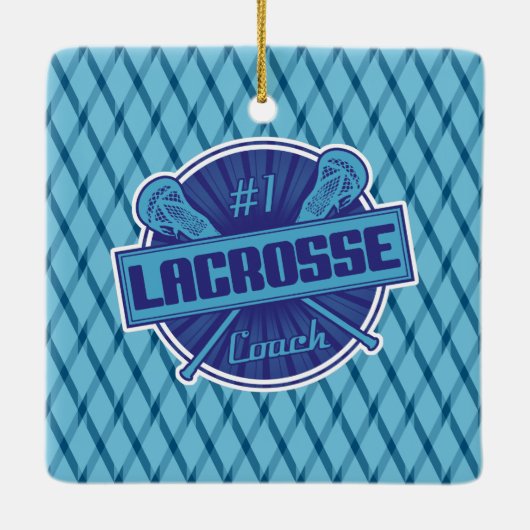 Nummer 1 Lacrosse Coach Decoraties (Achterkant)