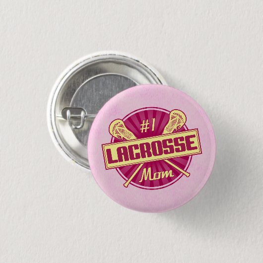 Nummer 1 Lacrosse mama Button (Voorkant /achterkant)