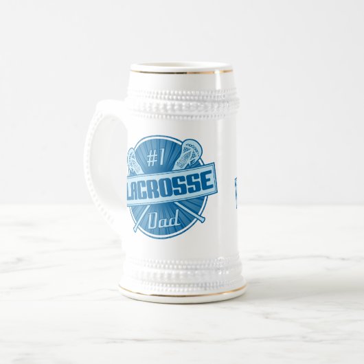 Nummer 1 Lacrosse Pap Bierpul (Voorkant links)