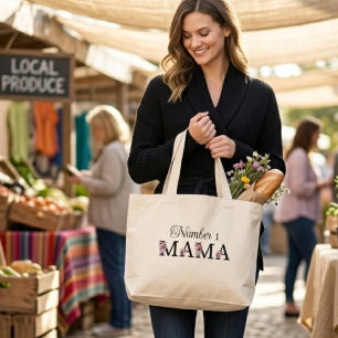 Nummer 1 Mama Grote Tote Bag