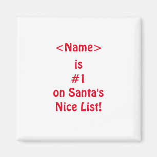 Nummer 1 op de Naughty List van Santa Magneet