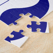 Nummer 1 Pap Blue Mustache - Nummer 1 Legpuzzel (Zijkant)