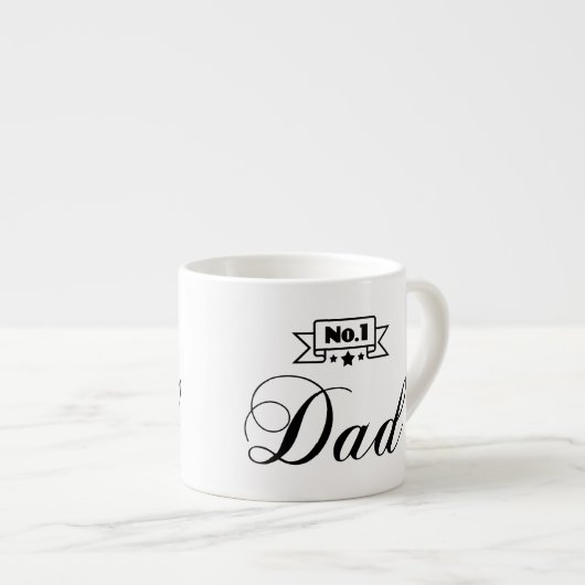 Nummer.1 Pap Espresso Mok - Vaderdag Gift (Voorkant rechts)