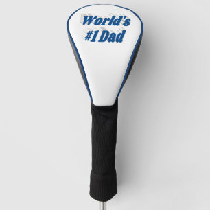 Nummer 1 Pap Fathers Day zee blauwe tekst Golf Hea Golfheadcover