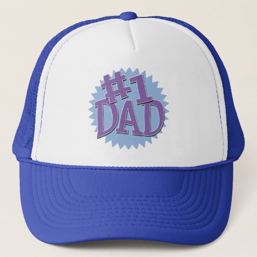 Nummer 1 Pap Trucker Hat Pet (Voorkant)