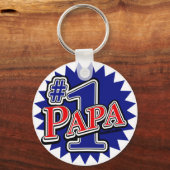 Nummer 1 Papa Sleutelhanger (Voorkant)