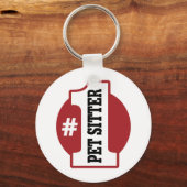 Nummer 1 Pet Sitter Sleutelhanger (Voorkant)