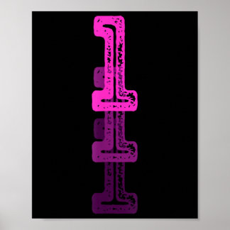 Nummer 1 Roze Beste Clic College Stijl Verjaardag  Poster