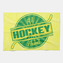 Nummer 1 Tante Ta-handdoeken met ockey