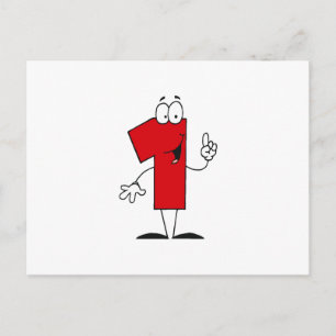 Nummer 1e Verjaardag T shirten en geschenken Briefkaart