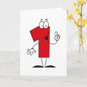 Nummer 1e Verjaardag T shirten en geschenken Kaart (Gele Bloem)