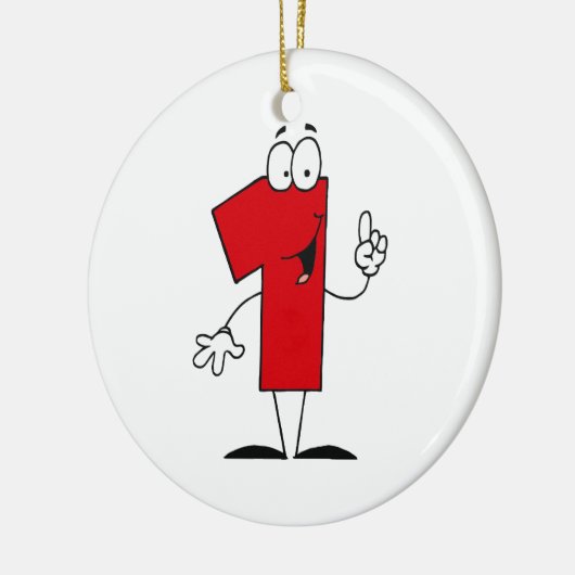 Nummer 1e Verjaardag T shirten en geschenken Keramisch Ornament (Links)