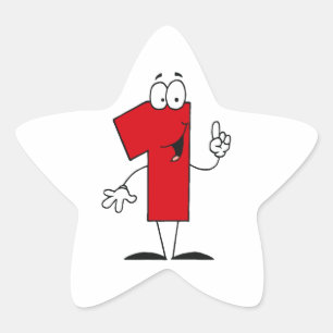 Nummer 1e Verjaardag T shirten en geschenken Ster Sticker