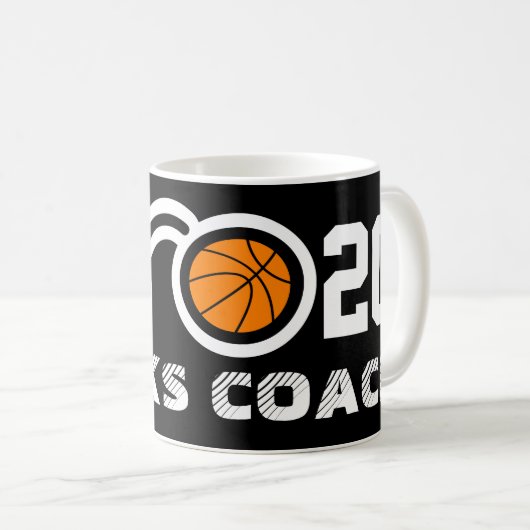 Nummer 20 basketbalkoffie-mok | koffiemok (Voorkant rechts)