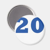 Nummer 20! magneet (Voorkant / Achterkant)