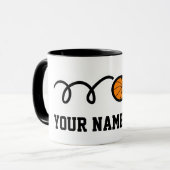 Nummer 21 basketbal mok |  (Voorkant links)