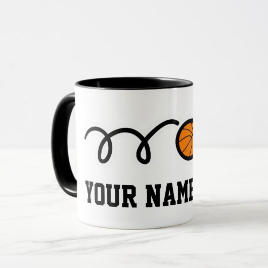 Nummer 21 basketbal mok |  (Voorkant links)