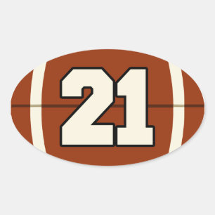 Nummer 21 Football Sticker