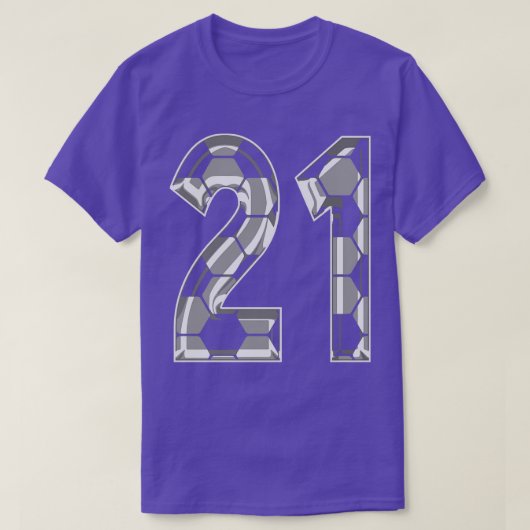 Nummer 21 Jersey 21 Moeder Speler Fan T-shirt (Design voorkant)