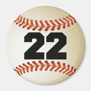 Nummer 22 Baseball Magneet