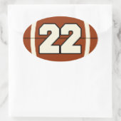 Nummer 22 Football Sticker (Tas)