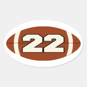 Nummer 22 Football Sticker