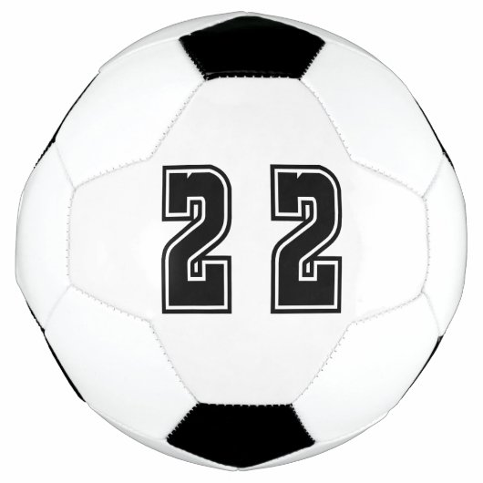 nummer 22 voetbal (Voorkant)