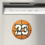 Nummer 23 Basketball Magneet (Insitu (Vaatwasser))