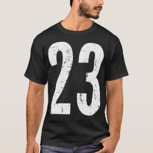 Nummer 23 Drieëntwintig overspannen Sport Te T-shirt