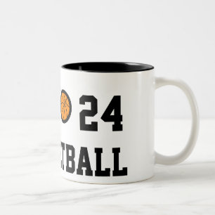 Nummer 24 basketbal mok