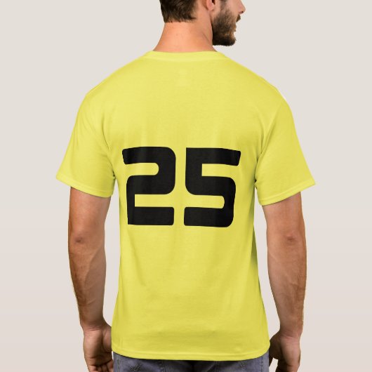 Nummer 25 T-shirt (Achterkant)