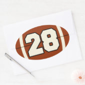 Nummer 28 Football Sticker (Envelop)