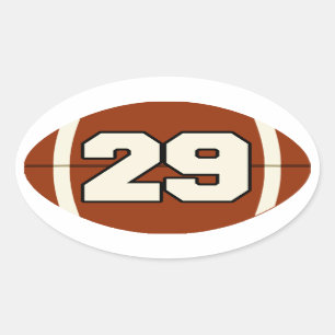 Nummer 29 Football sticker