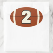 Nummer 2 Football Sticker (Tas)