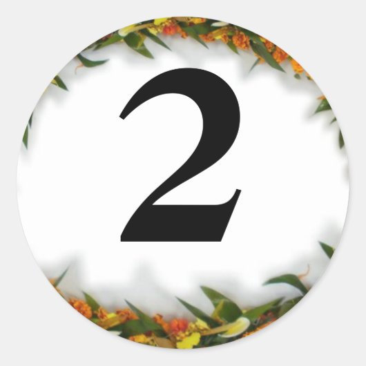 Nummer 2 Hawaiian Lei sticker (Voorkant)