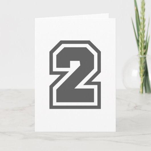 Nummer 2 kaart (Voorkant)