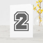 Nummer 2 kaart (Gele Bloem)