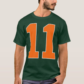 Nummer 2 Sport Oranje grappig T-shirt